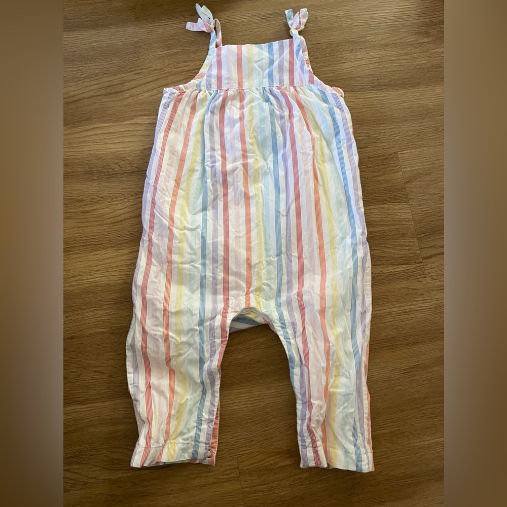 Hanna Andersson Rainbow Stripe Romper
